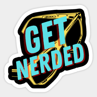 Tweeter nerd shirt Sticker